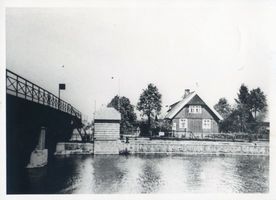 Elchwerder Kr. Labiau, Ort, Kreis Labiau Elchwerder Kr. Labiau, Schleuse mit Brücke Labiau, Orte im Kreis