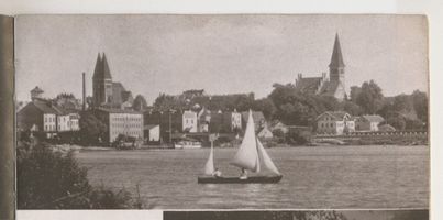 Osterode (Ostpr.), Kreis Osterode Osterode (Ostpr.), Ortsansicht mit Blick auf den Drewenzsee Остероде (Вост. Пр.), вид города с видом на озеро Древенцзее