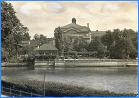 Königsberg (Pr.), Stadtkreis Königsberg Königsberg (Pr.), Schloßteich mit Stadthalle XI Königsberg, Schloßteich