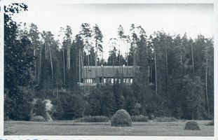 Romitten, Kreis Preußisch Eylau Rominter Heide, Blick vom Romintetal auf den Jägerhof 