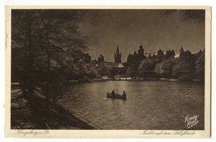 Königsberg (Pr.), Stadtkreis Königsberg Königsberg (Pr.), Nacht auf dem Schloßteich Königsberg, Schloßteich