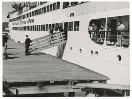  Ostpreußen,  Seedienst Ostpreußen  Schiff an der Anlegestelle Восточная Пруссия, «Морская служба Восточной Пруссии», судно у причала