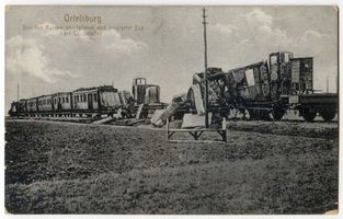 Groß Jerutten, Kreis Ortelsburg Groß Jerutten, Zerstörter Zug Erster Weltkrieg