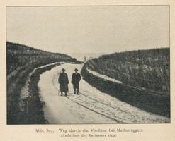 Mellneraggen, Kreis Memel Mellneraggen, Weg durch die Vordüne bei Mellneraggen 