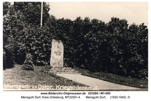 Mensguth Dorf, Kreis Ortelsburg 