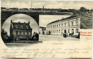 Liebenfelde (Ostpr.), Kreis Labiau Mehlauken, Postamt, Hoffmanns Hotel 
