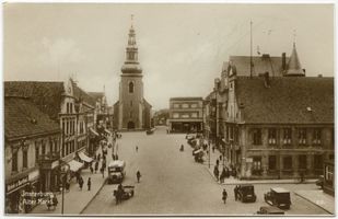 Insterburg, Stadt, Stadtkreis Insterburg Alter Markt Insterburg, Alter Markt mit Lutherkirche XIV Insterburg, Lutherkirche