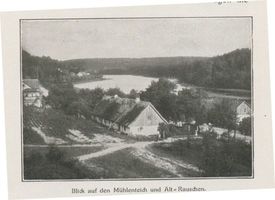 Rauschen Kr. Samland, Kreis Samland Rauschen Kr. Samland, Blick auf den Mühlenteich und Alt- Rauschen 