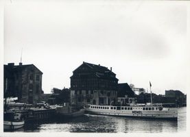 Memel, Stadt, Stadtkreis Memel Memel, Dampferanlegestelle und alte Reismühle V Memel, Hafenmotive