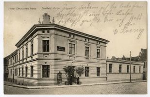 Saalfeld, Kreis Mohrungen Saalfeld, Hotel Deutsches Haus 