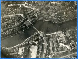 Königsberg (Pr.), Stadtkreis Königsberg Königsberg, Luftbild, Schloßteich Königsberg, Schloßteichbrücke