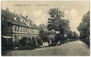 Rothfließ, Kreis Rößel Rothfließ, Beamtenkolonie Ротфлис, посёлок чиновников