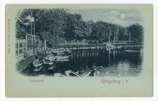 Königsberg (Pr.), Stadtkreis Königsberg Königsberg (Pr.), Schloßteich mit Börsengarten V Königsberg, Schloßteich