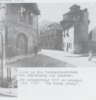 Königsberg (Pr.), Stadtkreis Königsberg Tuchmacherstraße Königsberg (Pr.), Tuchmacherstraße vom Mühlengang aus gesehen Königsberg, Stadtteil Löbenicht