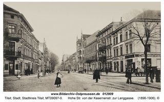 Tilsit, Stadt, Stadtkreis Tilsit Hohe Straße