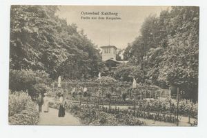 Kahlberg-Liep, Ort, Kreis Elbing Kahlberg, Partie aus dem Kurgarten 