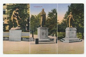 Königsberg (Pr.), Stadtkreis Königsberg Königsberg, Yorckdenkmal, Schillerdenkmal, Bogenschütze Кёнигсберг, памятник Йорку, памятник Шиллеру, «Лучник»