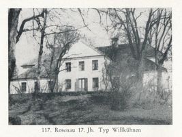 Rosenau Kr. Mohrungen, Kreis Mohrungen Rosenau Kr. Mohrungen, Gutshaus Розенау, Морунгенский уезд, усадебный дом