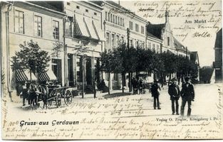 Gerdauen, Stadt und Bahnstation, Kreis Gerdauen 