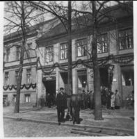 Tilsit, Stadt, Stadtkreis Tilsit Memelstraße 7 Tilsit, F. Sommer Spirituosen- Großhandlung, Firmenjubiläum (??) 