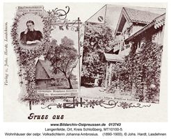 Langenfelde, Ort, Kreis Schloßberg 