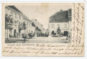 Gerdauen, Stadt und Bahnstation, Kreis Gerdauen 