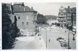 Königsberg (Pr.), Stadtkreis Königsberg Königsberg (Pr.), Blick vom Schloß auf den Schloßplatz Königsberg, Stadtteil Altstadt (Umgebung des Schlosses)
