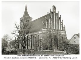 Allenstein, Stadtkreis Allenstein  Allenstein, Jakobikirche