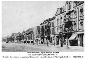 Tilsit, Stadt, Stadtkreis Tilsit Deutsche Straße
