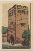 Riesenburg, Kreis Rosenberg Riesenburg, Marienwerder Tor, Stein-Zeichnung 