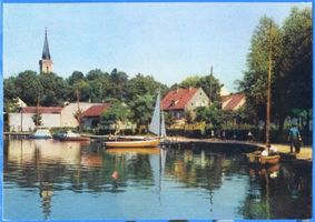 Nikolaiken Kr. Sensburg, Kreis Sensburg Nikolaiken Kr. Sensburg, Blick auf die Stadt III Masurische Seen