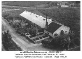 Gerdauen, Stadt und Bahnstation, Kreis Gerdauen  