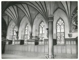 Marienburg, Westpr., Kreis Marienburg Marienburg i. Westpr., Mittelschloß, Großer Remter, Fensterseite II Marienburg, Schloß, Innenräume