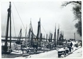 Memel, Stadt, Stadtkreis Memel Memel, Fischereihafen im Winter Мемель, рыбный порт зимой