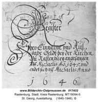 Rastenburg, Stadt, Kreis Rastenburg 