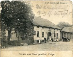 Georgenthal Kr. Mohrungen, Kreis Mohrungen Georgenthal Kr. Mohrungen, Etablissement Werner 