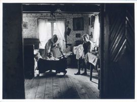 Nidden, Kreis Memel Nidden, Wohnstube im Fischerhaus 