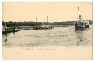 Cranzbeek, Kreis Samland Cranzbeek, Ausgangspunkt der Hafferdampferlinie 