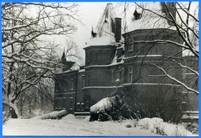 Goldenau, Kreis Lyck Goldenau, Schloß im Winter 