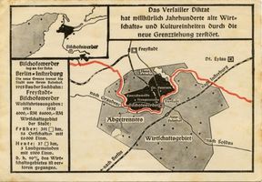  Ostpreußen, Neue Grenzziehung nach Versailler Vertrag, Karte 