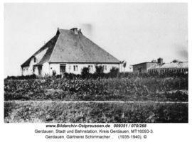 Gerdauen, Stadt und Bahnstation, Kreis Gerdauen  