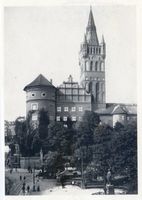Königsberg (Pr.), Stadtkreis Königsberg Königsberg (Pr.), Kaiser-Wilhelm-Platz mit Schloß XXXI Königsberg, Stadtteil Altstadt (Umgebung des Schlosses)