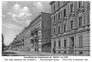 Tilsit, Stadt, Stadtkreis Tilsit Heinrichswalder Straße