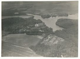 Preyl, Kreis Samland Preyl, Schloss, Luftbild Прейль, замок, аэрофотоснимок