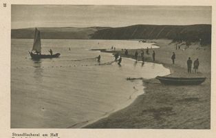  Kurische Nehrung, Strandfischerei am Haff Kurische Nehrung, Fischerei