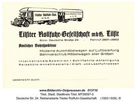 Tilsit, Stadt, Stadtkreis Tilsit Deutsche Straße 24