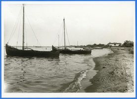 Rossitten Kr. Samland, Kreis Samland Rossitten Kr. Samland, Haffufer, rechts Kurhaus 