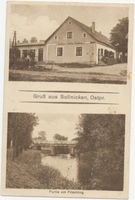 Sollnicken, Kreis Preußisch Eylau Sollnicken, Gasthaus Arthur Nicolaus, Partie am Frisching 
