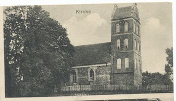 Wusen, Kreis Braunsberg Wusen, Kirche Вузен, церковь