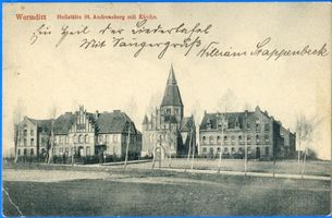 Wormditt, Kreis Braunsberg Wormditt, Heilstätte St. Andreasberg mit Kirche I 